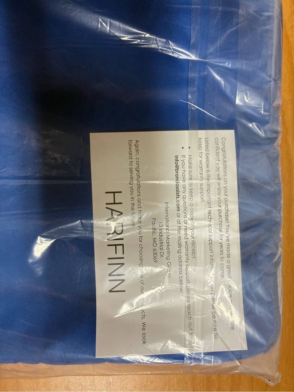 HARIFINN Blue Tote Bag